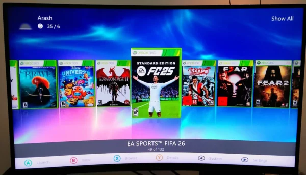 Xbox 360 Phat Console with 1TB Hard Drive – Offline Gaming System